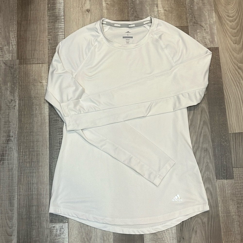 White Adidas Golf Shirt